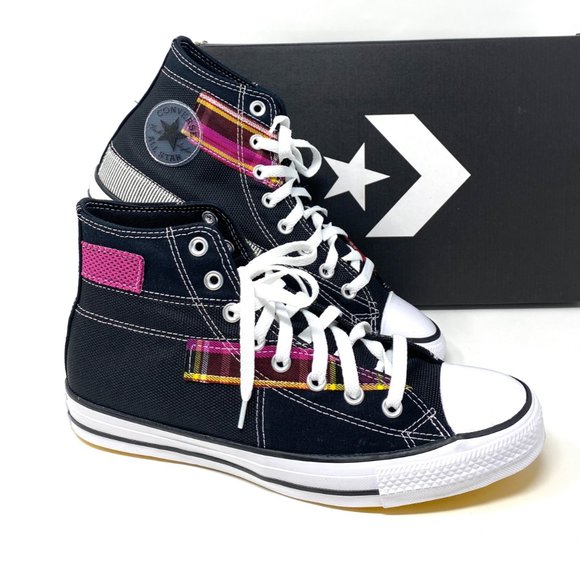 💖MEGA SALE💖Converse Men 168745C CTAS High Black Color Patches Canvas Sneakers - Picture 8 of 14